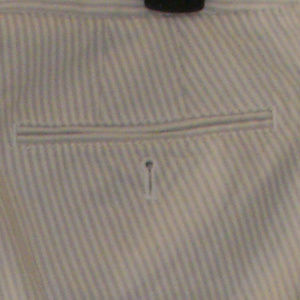 J. Pantalon cropped stretch jaune blanc taille 6 Crew City Fit femme